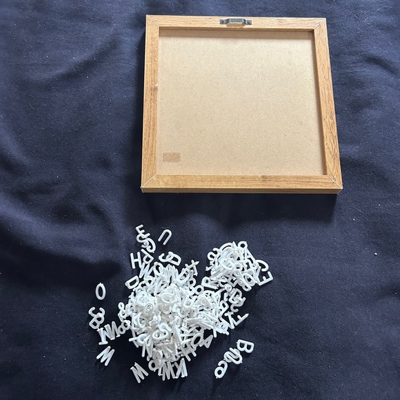 Customizable Sign with Plastic Letters / Numbers / Punctuation - Picture 2 of 2